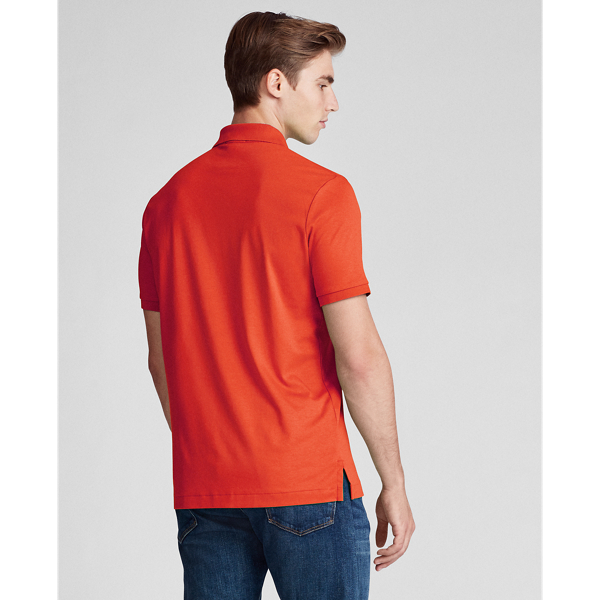 Red Soft Cotton Polo Shirt Big & Tall 4