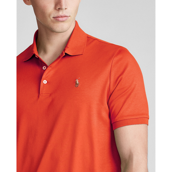 Red Soft Cotton Polo Shirt Big & Tall 5