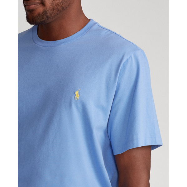 Cabana Blue Jersey Crewneck T-Shirt Big & Tall 6