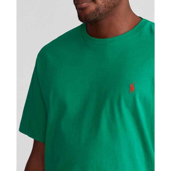 Scarab Green Jersey Crewneck T-Shirt Big & Tall 6