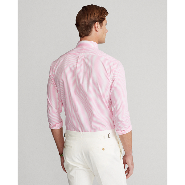Pink/White Striped Poplin Shirt Big & Tall 4