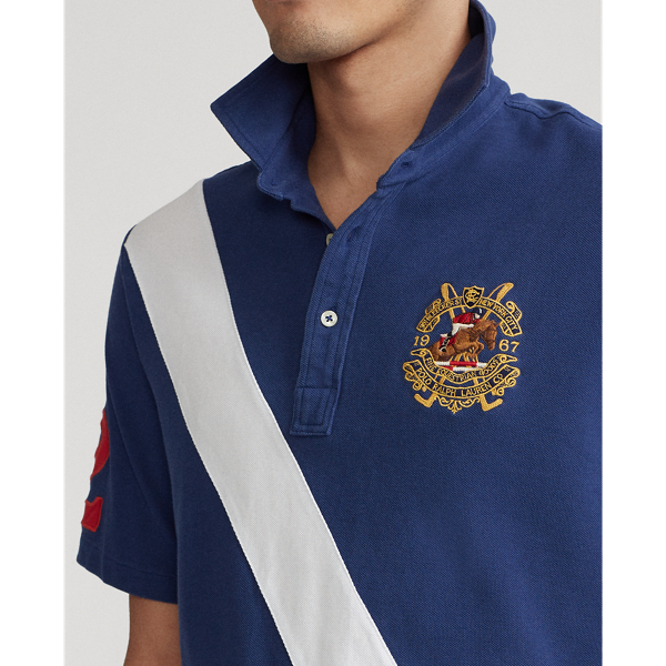 Freshwater Multi Banner-Stripe Mesh Polo Shirt Big & Tall 6