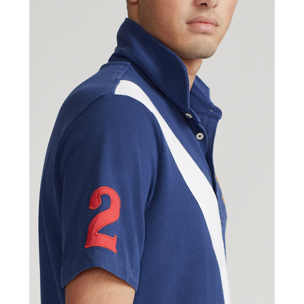 Freshwater Multi Banner-Stripe Mesh Polo Shirt Big & Tall 7