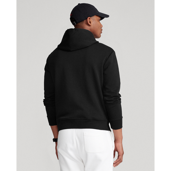 Black Logo Double-Knit Hoodie Big & Tall 5