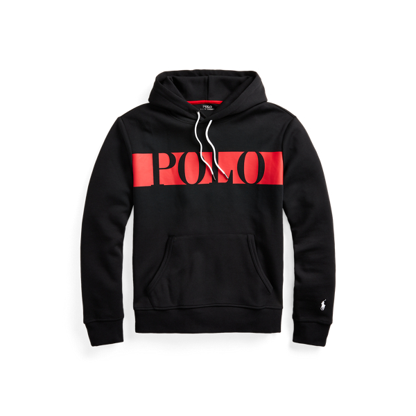 Black Logo Double-Knit Hoodie Big & Tall 2