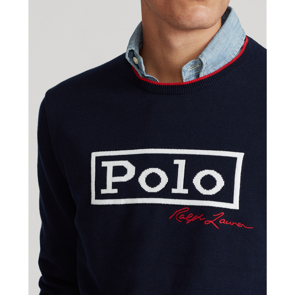 Gentle Navy Logo Jumper Big & Tall 6