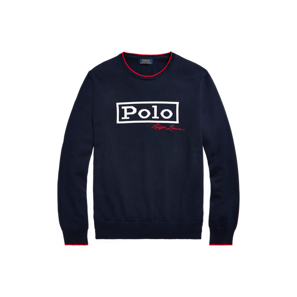 Gentle Navy Logo Jumper Big & Tall 2