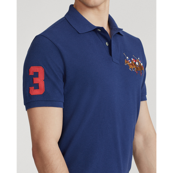 Freshwater Triple-Pony Mesh Polo Shirt Big & Tall 5