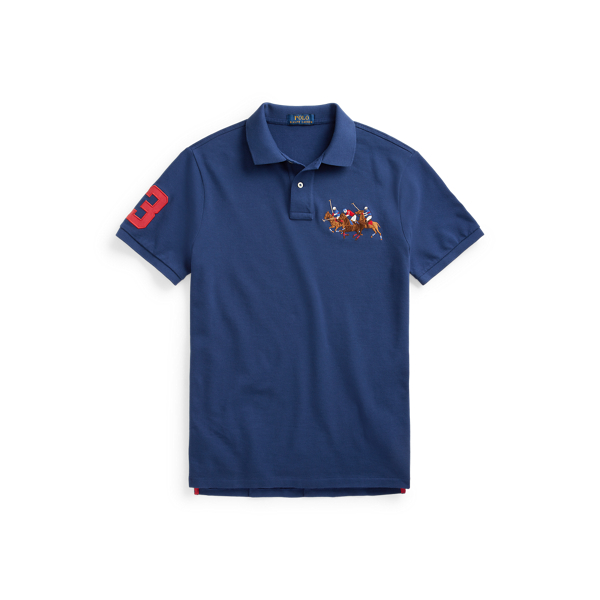 Piqu&eacute;-Poloshirt mit Dreifach-Pony Big & Tall in 1
