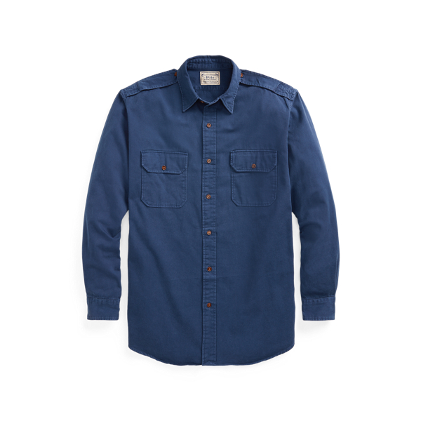 Boston Navy Twill Overshirt Big & Tall 2