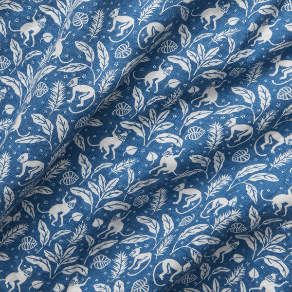 Montauk Monkey Print Linen Shirt Big & Tall 7
