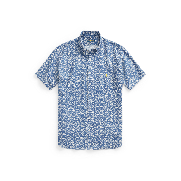 Montauk Monkey Print Linen Shirt Big & Tall 2