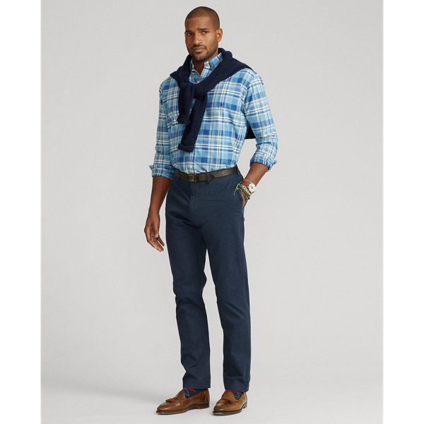 Blue/White Plaid Oxford Shirt Big & Tall 4