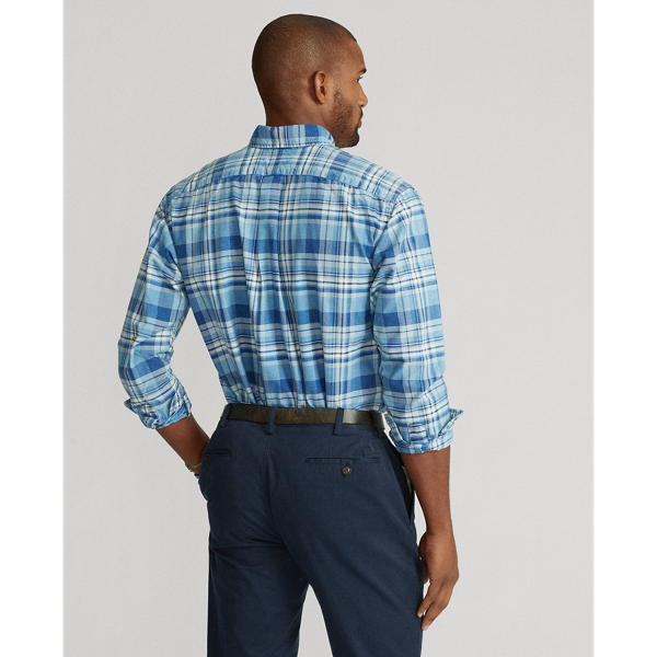 Blue/White Plaid Oxford Shirt Big & Tall 5