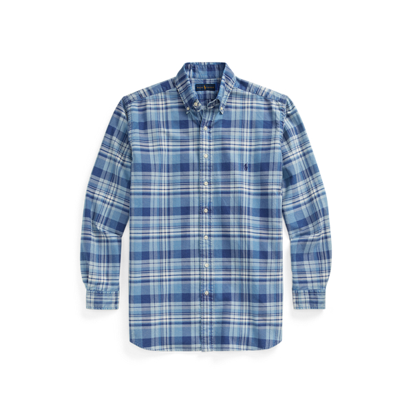 Blue/White Plaid Oxford Shirt Big & Tall 2