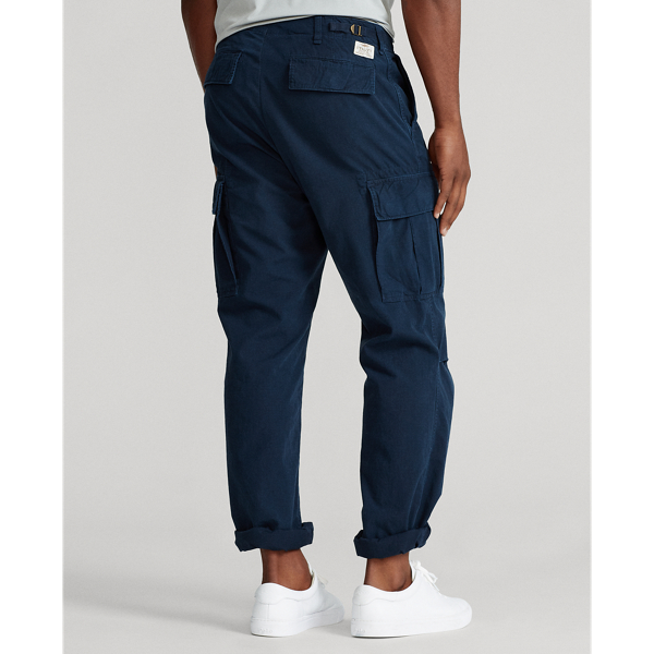 Aviator Navy Classic Fit Ripstop Cargo Trousers Big & Tall 5
