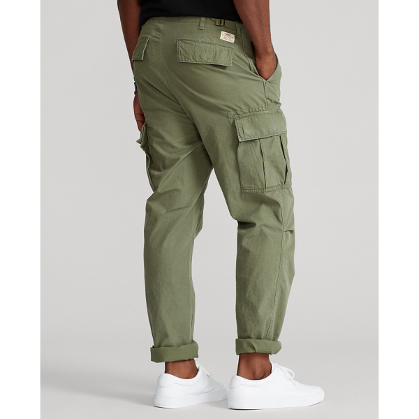Mountain Green Classic Fit Ripstop Cargo Trousers Big & Tall 5