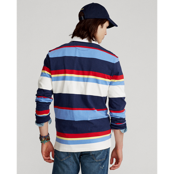 Newport Navy Multi The Iconic Rugby Shirt Big & Tall 4