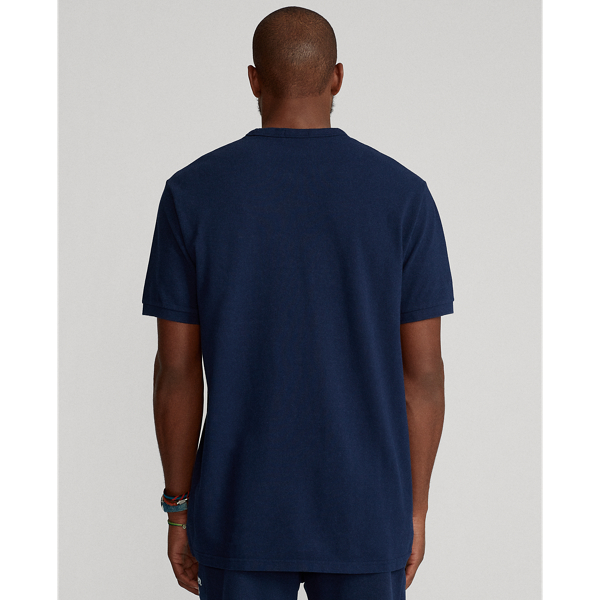 Cruise Navy Embroidered Mesh T-Shirt Big & Tall 5