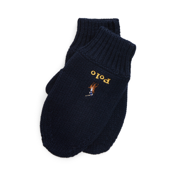 Polo Pony Cotton Mittens