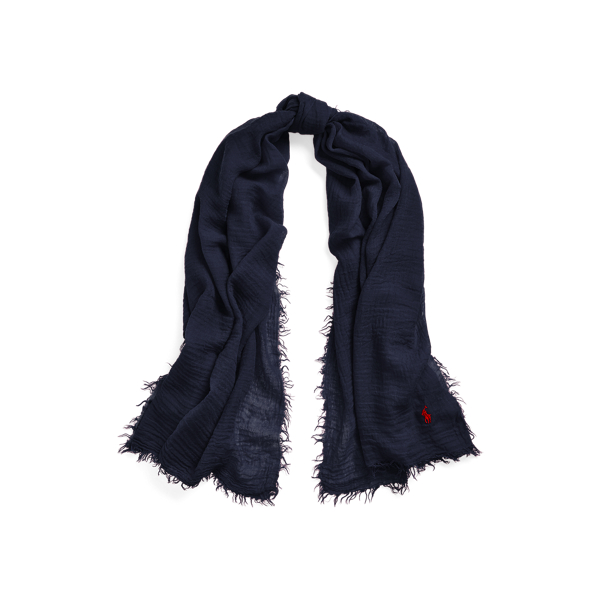 Fringe Crinkle Scarf Polo Ralph Lauren 1