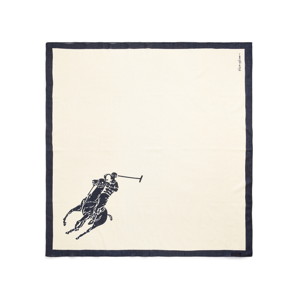 Cream Multi Signature Pony Cotton Scarf Polo Ralph Lauren 2
