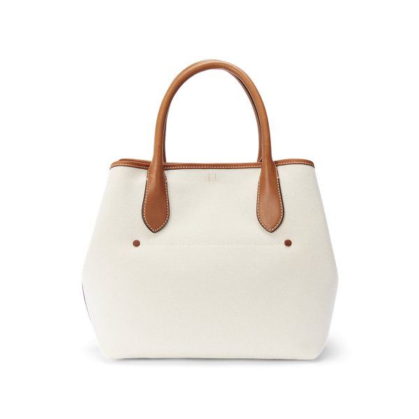 Natural Bellport Canvas Medium Tote Polo Ralph Lauren 3