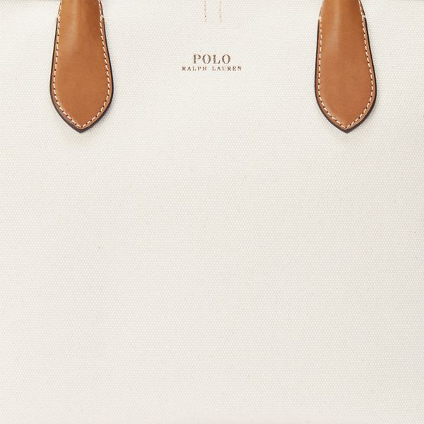 Natural Bellport Canvas Medium Tote Polo Ralph Lauren 6