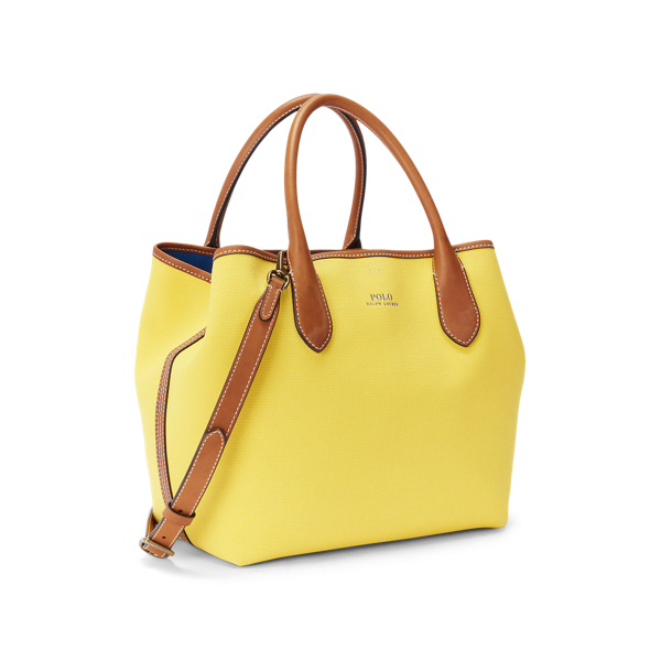 Yellow Bellport Canvas Medium Tote Polo Ralph Lauren 2