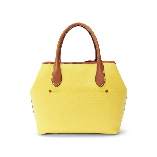 Yellow Bellport Canvas Medium Tote Polo Ralph Lauren 3