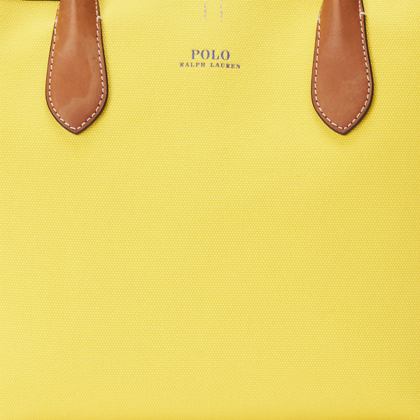 Yellow Bellport Canvas Medium Tote Polo Ralph Lauren 6