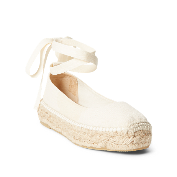 Cream Canvas Platform Espadrille Polo Ralph Lauren 2