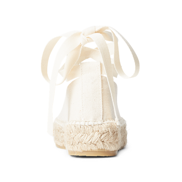 Cream Canvas Platform Espadrille Polo Ralph Lauren 3