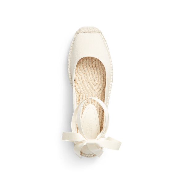 Cream Canvas Platform Espadrille Polo Ralph Lauren 4