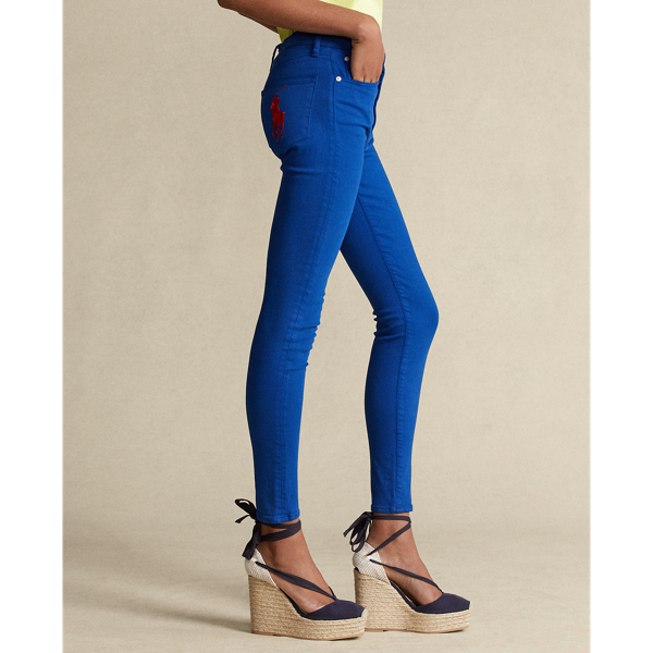 Blue Tompkins High-Rise Skinny Jean Polo Ralph Lauren 5