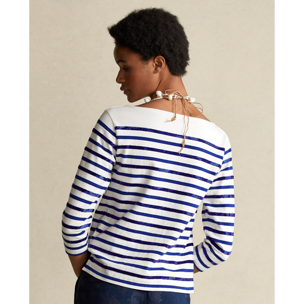 Deckwash White Beaded Boatneck Shirt Polo Ralph Lauren 5