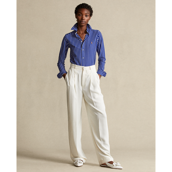 Active Royal/White Striped Cotton Button-Down Shirt Polo Ralph Lauren 3