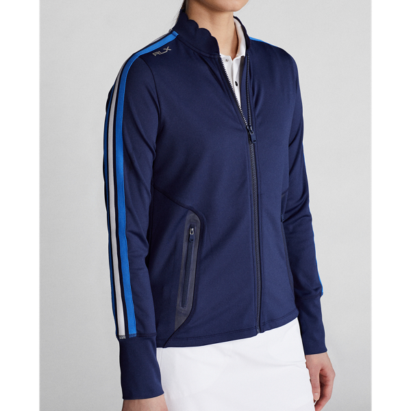 Refined Navy/Multi Stripe Performance Full-Zip Jacket RLX 6