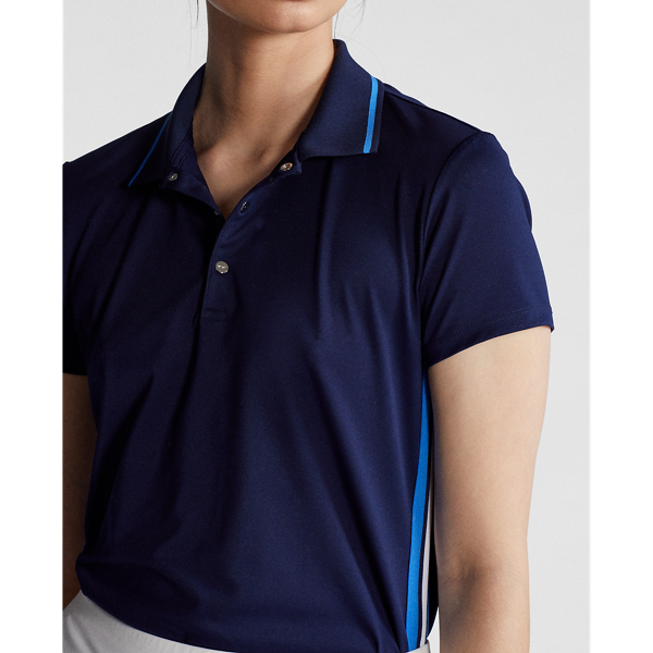 Polo &agrave; rayures RLX en Refined Navy/Multi Stripe 6