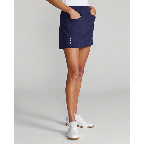 Refined Navy Pleated Four-Way-Stretch Skort RLX 4