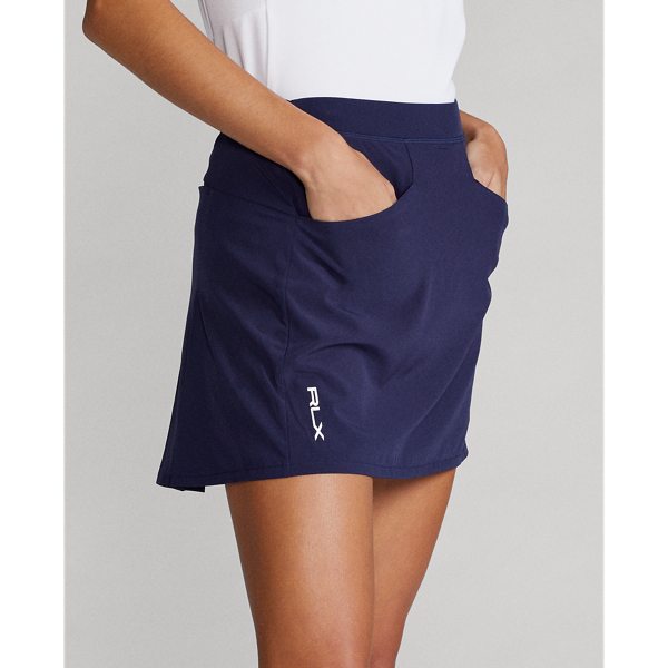 Refined Navy Pleated Four-Way-Stretch Skort RLX 6