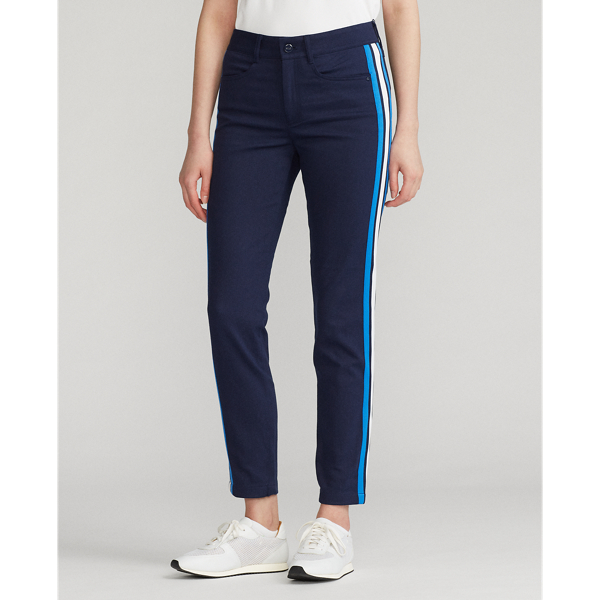 Refined Navy Multi Stripe-Trim Stretch Trouser Ralph Lauren Golf 4