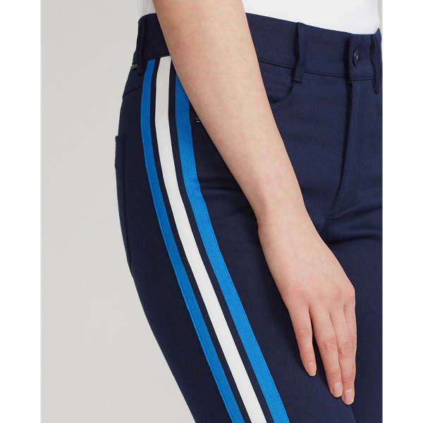 Refined Navy Multi Stripe-Trim Stretch Trouser Ralph Lauren Golf 6