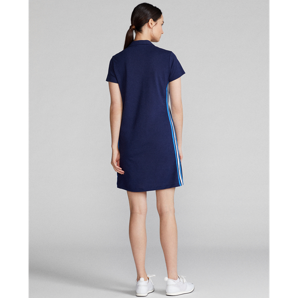 Refined Navy Striped-Trim Polo Dress Ralph Lauren Golf 5