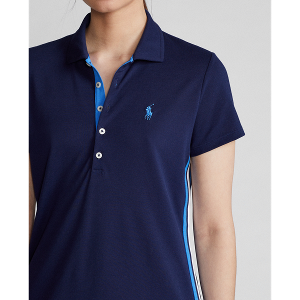 Refined Navy Striped-Trim Polo Dress Ralph Lauren Golf 6