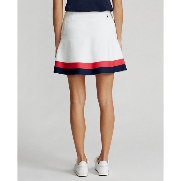 Ceramic White/Navy/Red Flounced Skort Ralph Lauren Golf 5