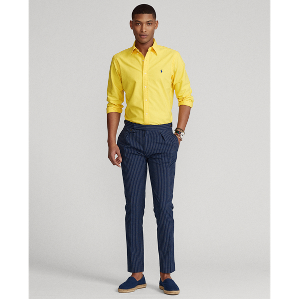 Signal Yellow Custom Fit Garment-Dyed Oxford Shirt Polo Ralph Lauren 4