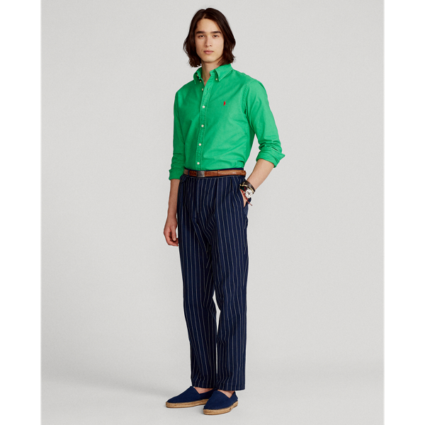 Golf Green Custom Fit Garment-Dyed Oxford Shirt Polo Ralph Lauren 4