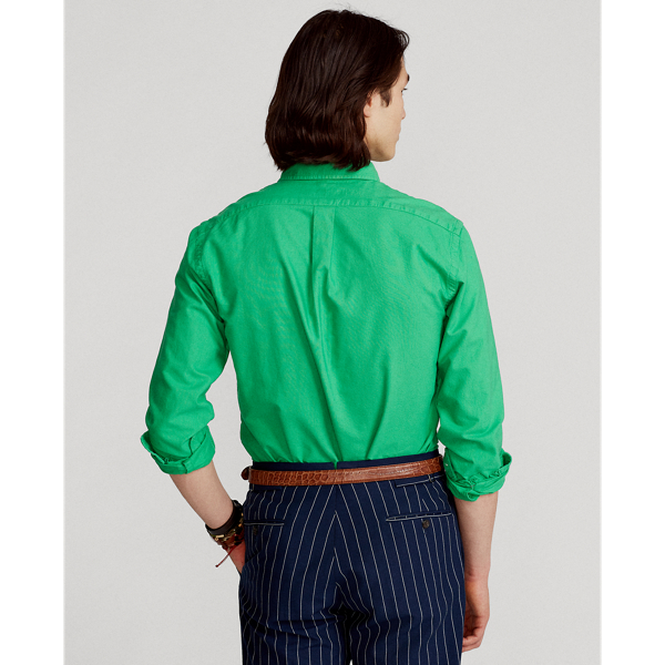 Golf Green Custom Fit Garment-Dyed Oxford Shirt Polo Ralph Lauren 5