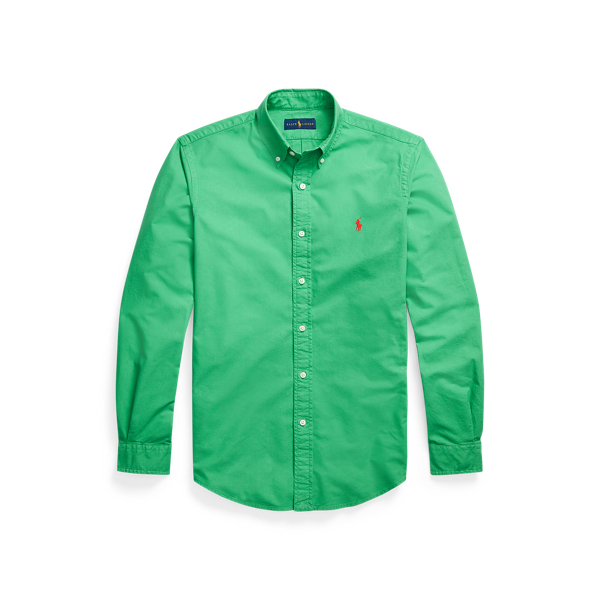 Golf Green Custom Fit Garment-Dyed Oxford Shirt Polo Ralph Lauren 2